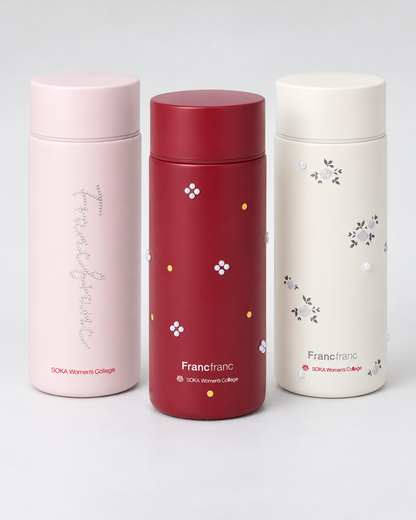 【数量限定予約】Francfranc パールライク ステンレスボトル 350ml （11月下旬発送）