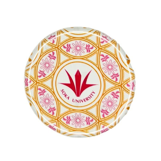 創大缶バッチ(ダマスク柄)