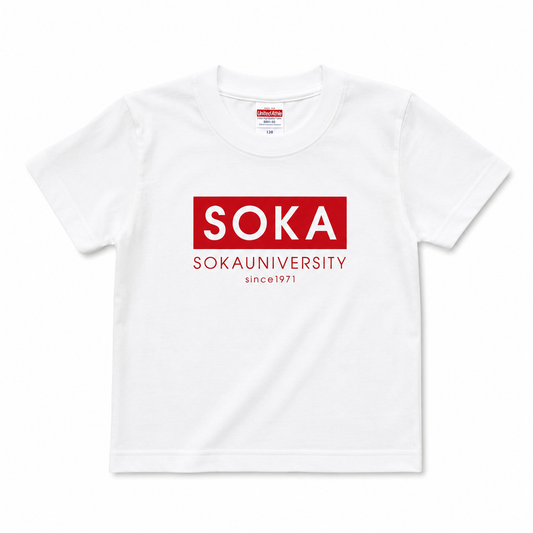 キッズTシャツ BOX（白地に赤）