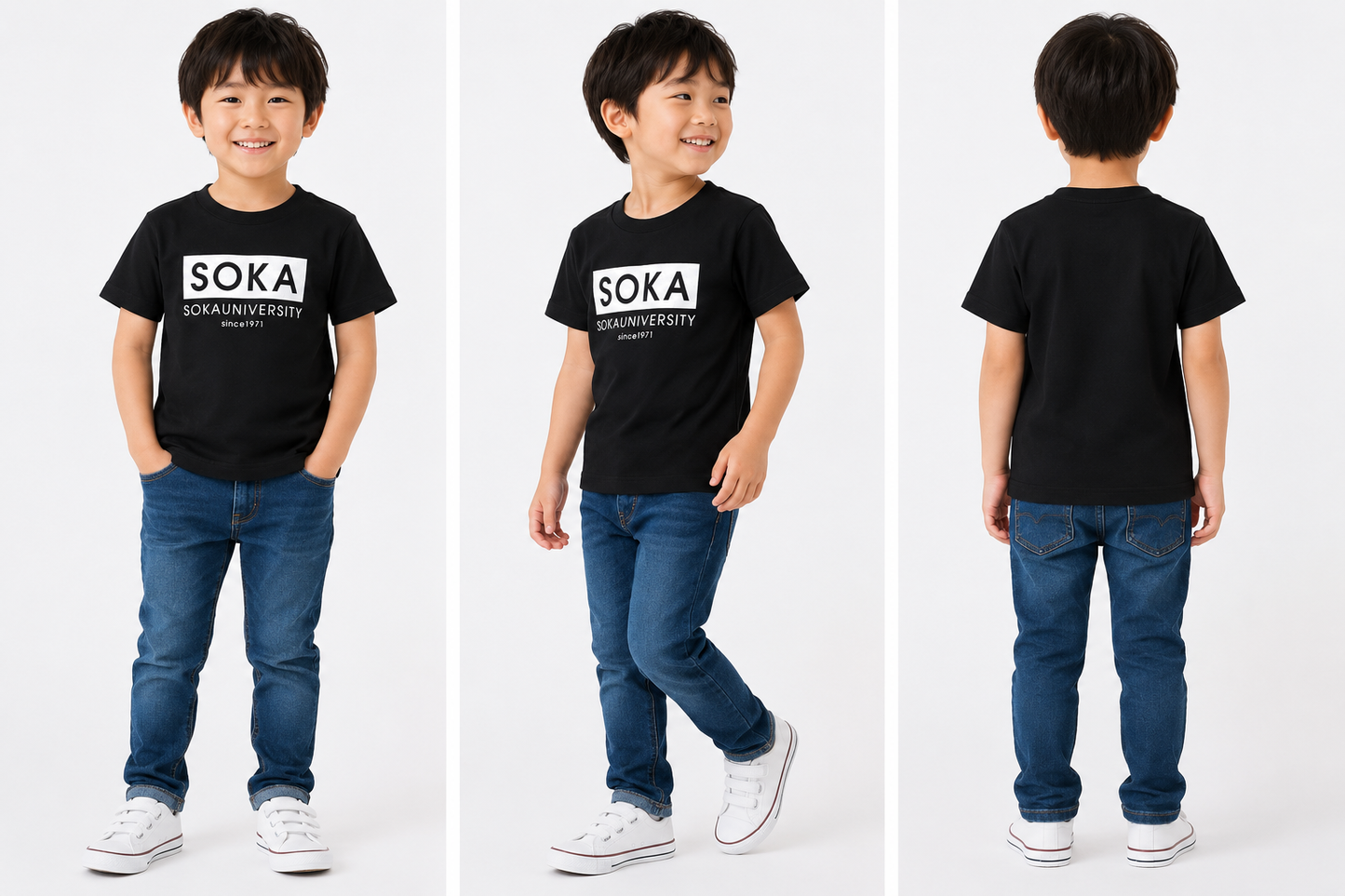キッズTシャツBOX ブラック
