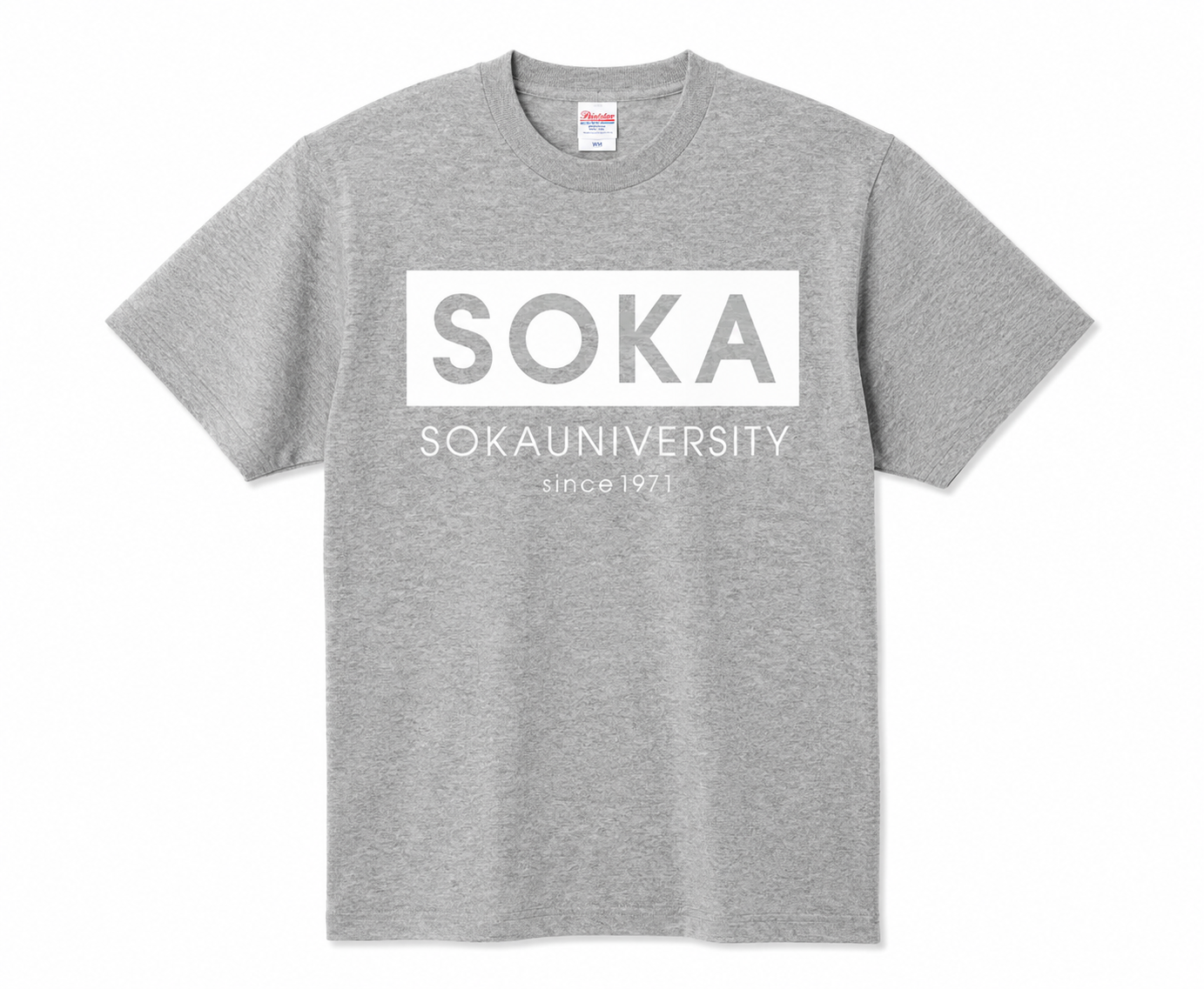 Tシャツ ボックスロゴ グレー