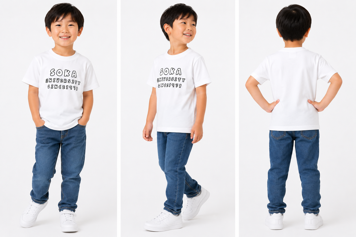 キッズTシャツ SOKAプレイ ホワイト