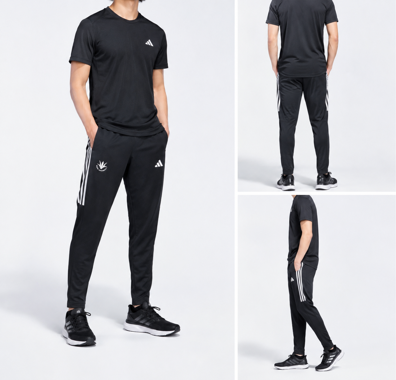 【アディダス×創価大学】オウン ザ ラン スリーストライプスパンツ(ブラック)
