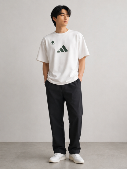【アディダス×創価大学】adidas Z.N.E. ルーズフィット 半袖Tシャツ (ホワイト)