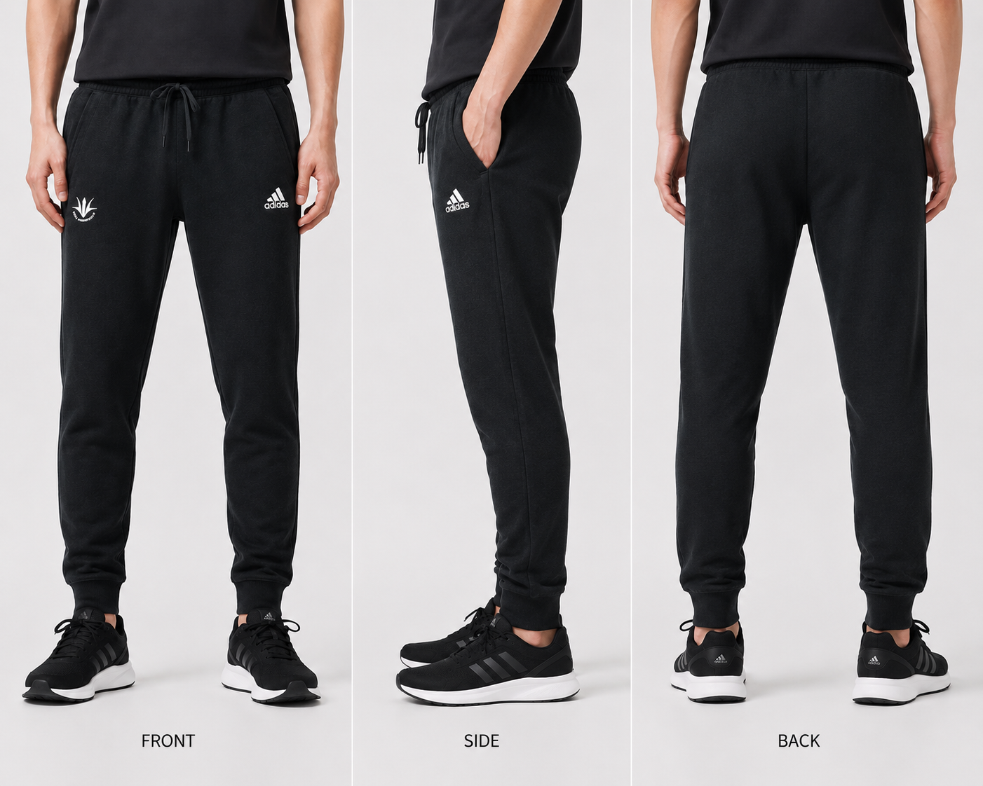 【アディダス×創価大学】スウェットパンツ シーズナル エッセンシャルズ メランジパンツ（ブラック）