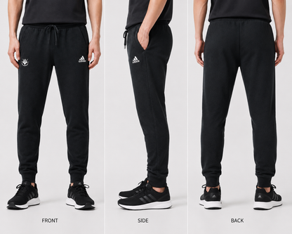 【アディダス×創価大学】スウェットパンツ シーズナル エッセンシャルズ メランジパンツ（ブラック）