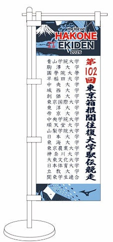 第102回箱根駅伝オフィシャルミニのぼり