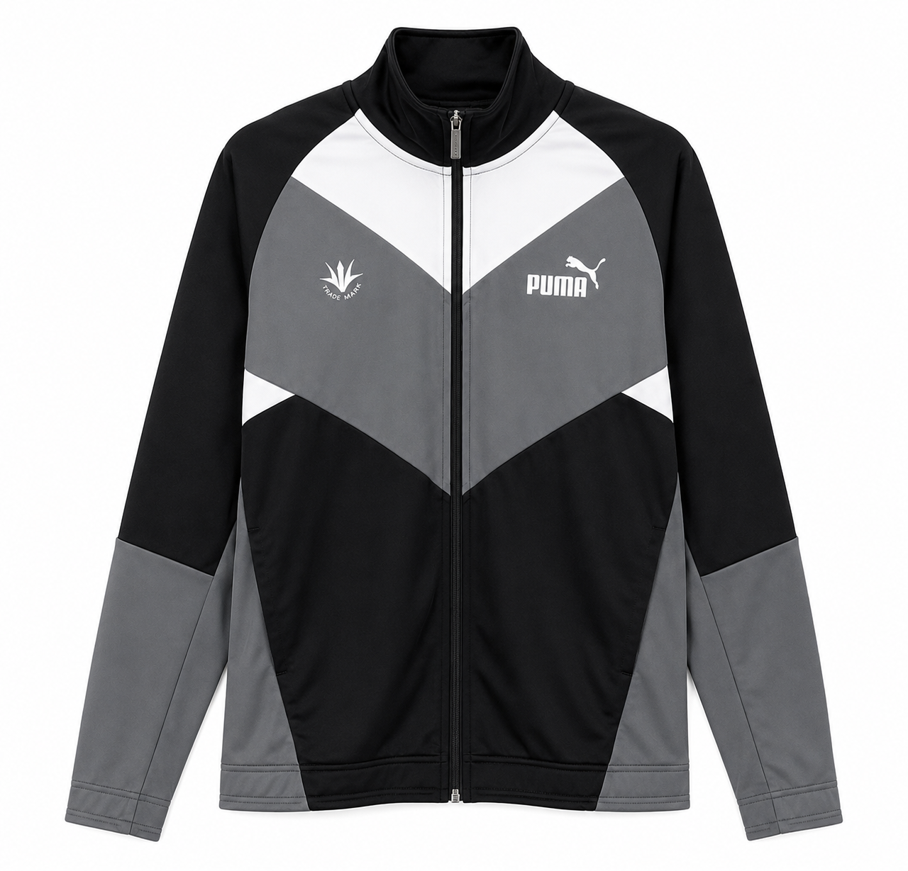 【PUMA×創価大学】トレーニングウェア 上下セットトラックスーツ （ブラック＆グレー）