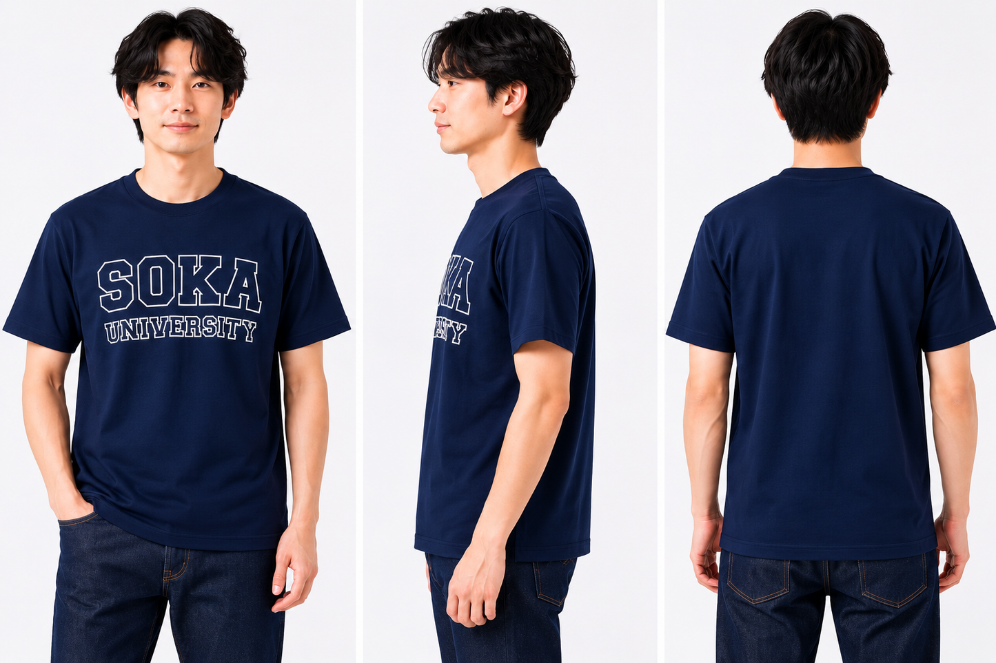 創大中央ロゴTシャツ（ネイビー）