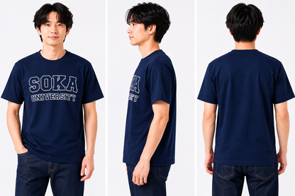 創大中央ロゴTシャツ（ネイビー）