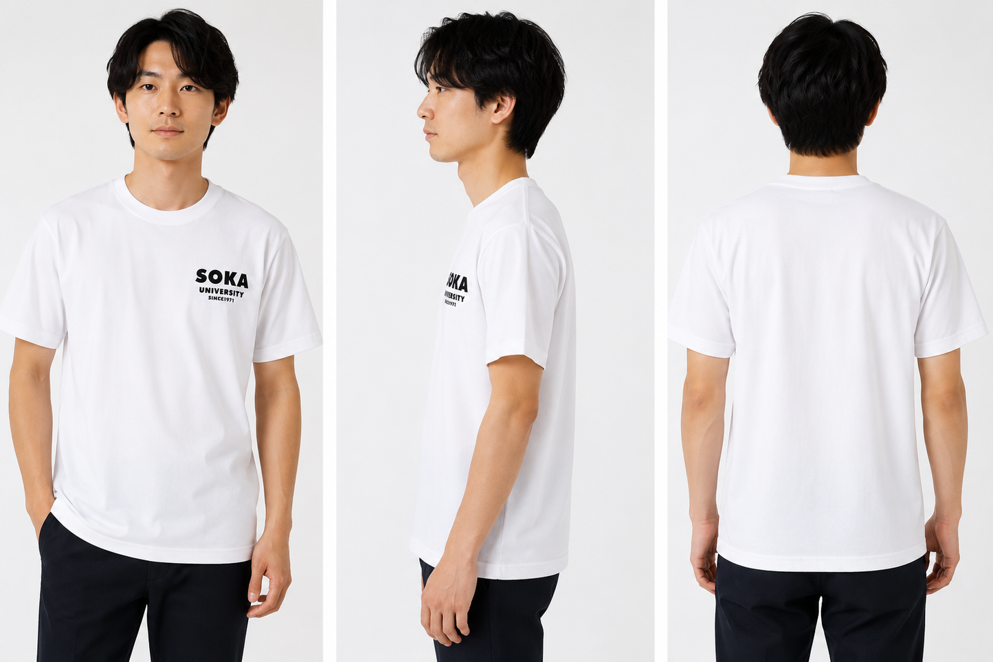 創大ワンポイントTシャツ（ホワイト）