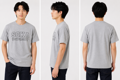 創大中央ロゴTシャツ（グレー）