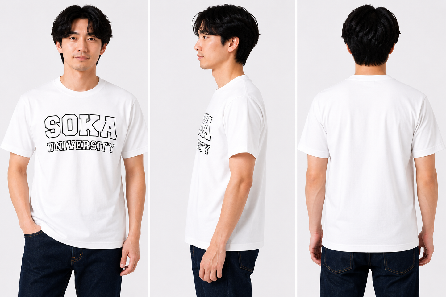 創大中央ロゴTシャツ（ホワイト）