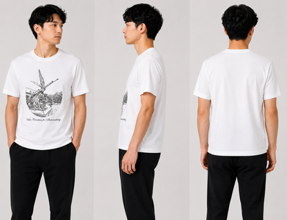 ブロンズ像Ｔシャツ（ホワイト）